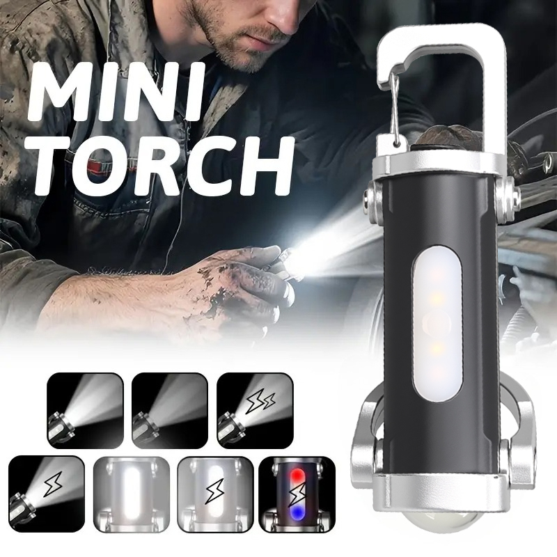 Keychain Flashlight - Mini Şarj Edilebilir Anahtarlık Fenerleri 800LM