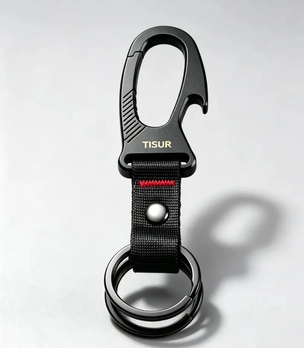 Edc Carry Clip - Titanyum Karabina Anahtarlık Klipsi Çok Amaçlı