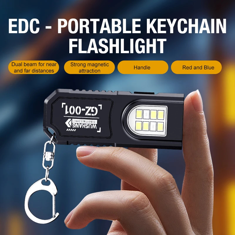 Keychain Flashlight - Taşınabilir Bel Askılı Anahtarlık, Mini El