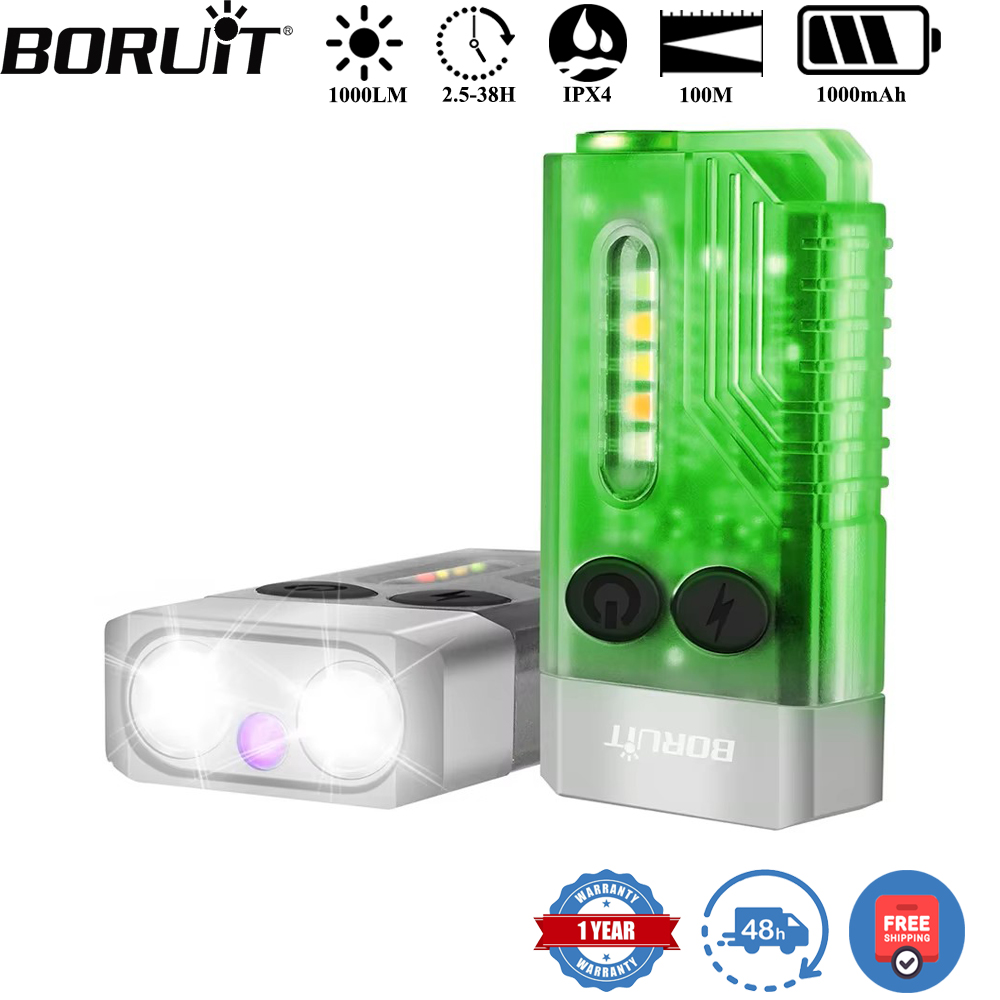 Keychain Flashlight - BORUiT V10 Anahtarlık UV LED EDC