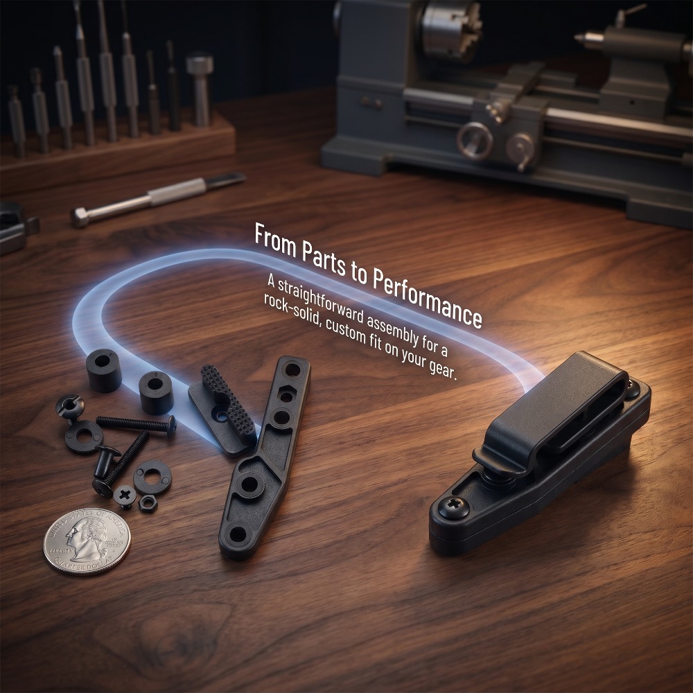 Edc Carry Clip - Enjeksiyon Naylon Kydex Kılıf Pençe Kemer