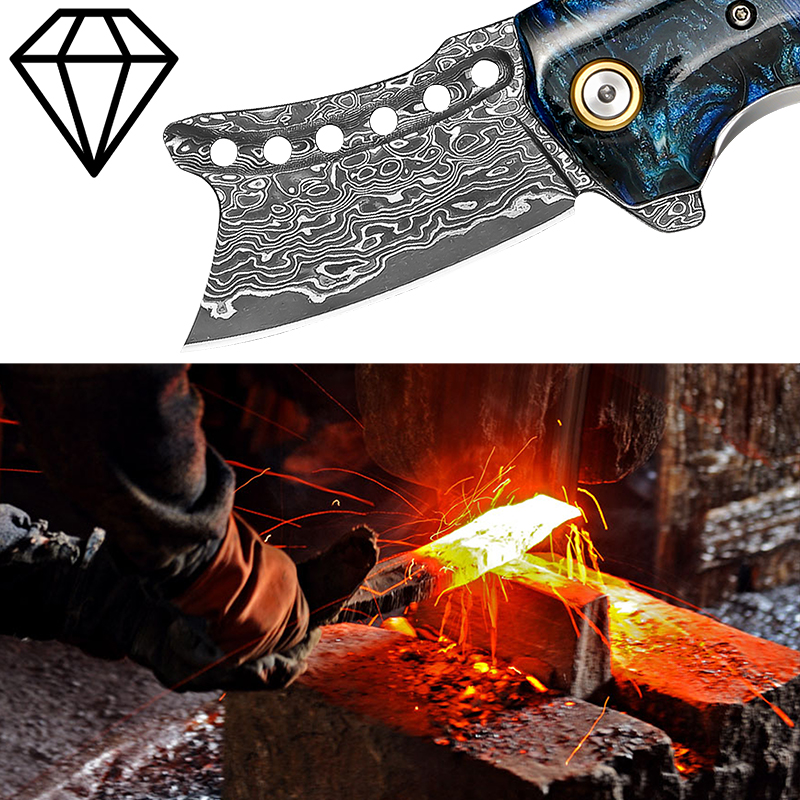 El yapımı Şam Çelik Cep Bıçağı - Edc Concealed Carry Knife incelemesi ve fiyatı