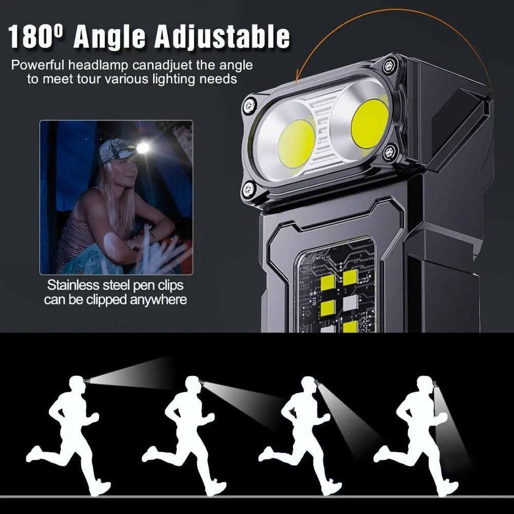 180 °   Döndürülebilir LED El  - Keychain Flashlight incelemesi ve fiyatı