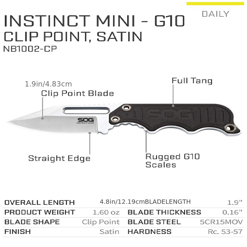 5CR15 paslanmaz çelik hafif ED - Edc Fixed Blade Deep Carry incelemesi ve fiyatı