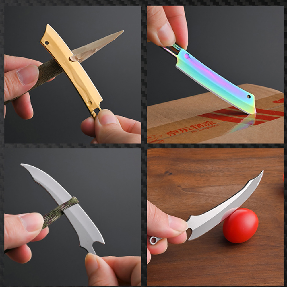 Titanyum Mini Bıçak - Deri Kıl - Everyday Carry (Edc) Knife incelemesi ve fiyatı