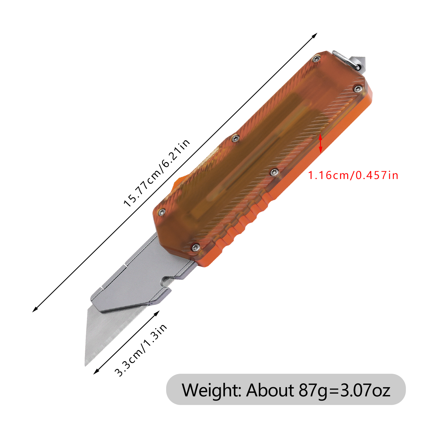 İki parçalı alüminyum alaşımlı - Everyday Carry (Edc) Knife incelemesi ve fiyatı